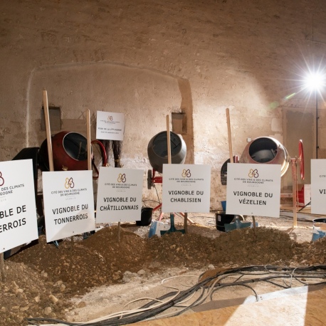 1ère pierre de la Cité à Chablis - Terres des vignobles de l'Yonne